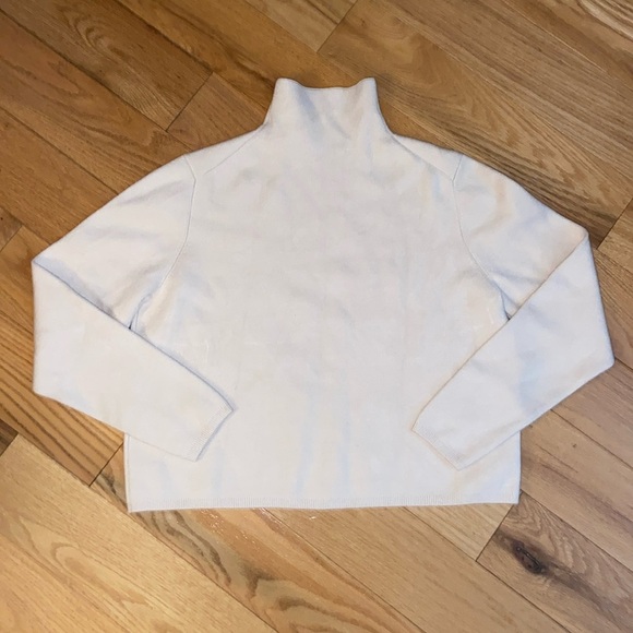 & Other Stories Cream High Neck Viscose Blend Cropped Sweater size XS, preloved - Picture 2 of 12